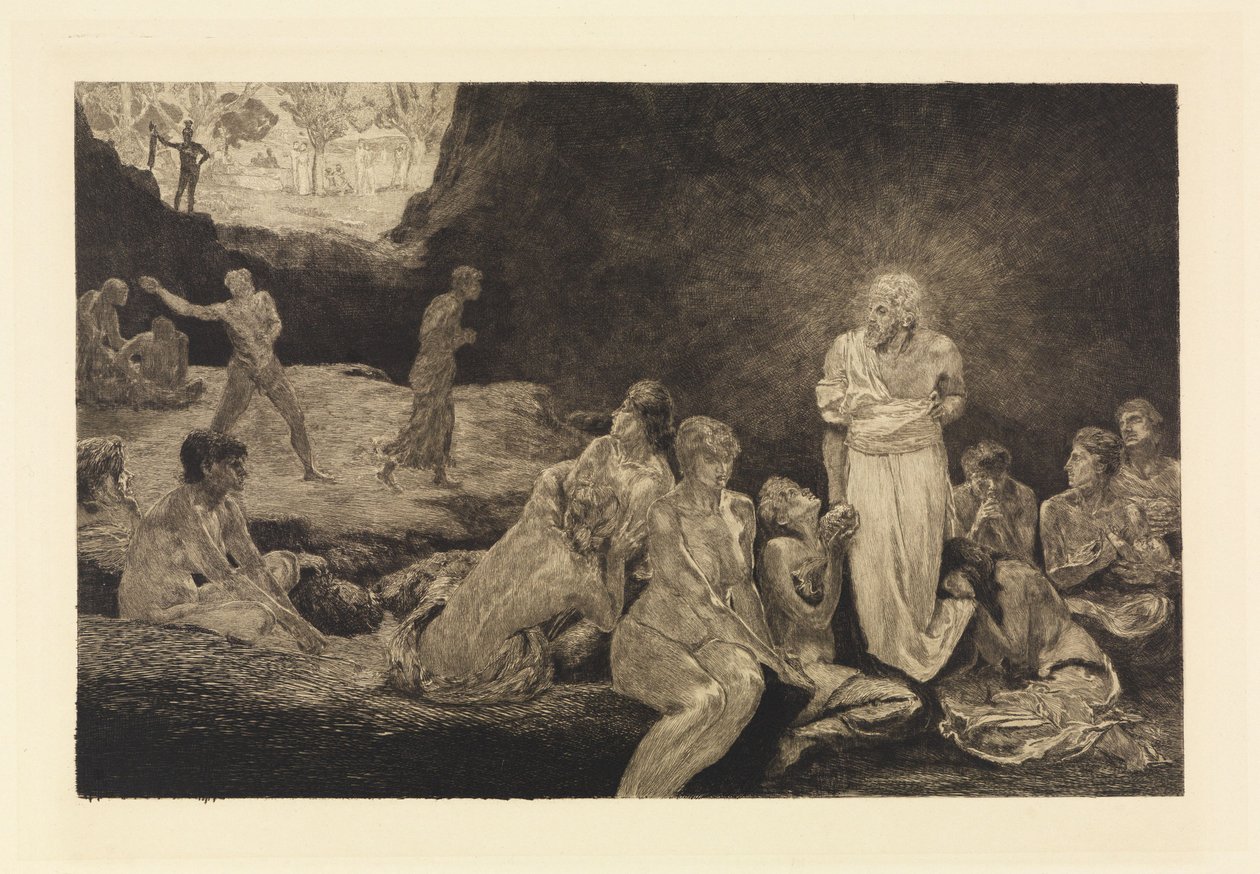 Le Christ et les femmes pécheresses (Une vie, opus VIII, planche 13) - Max Klinger