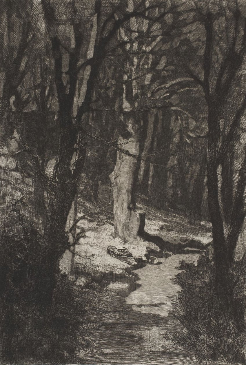 « Dans la forêt » (In the forest), extrait de *Dramen Opus IX* (Drames) - Max Klinger