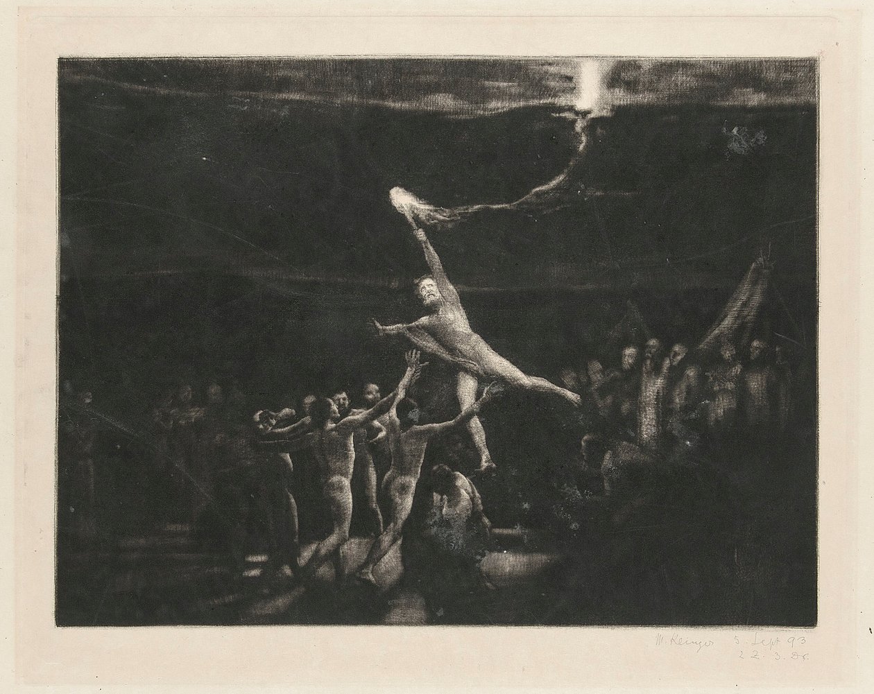 Le vol de la lumière, p. 12, Fantaisie de Brahms, op. XII - Max Klinger