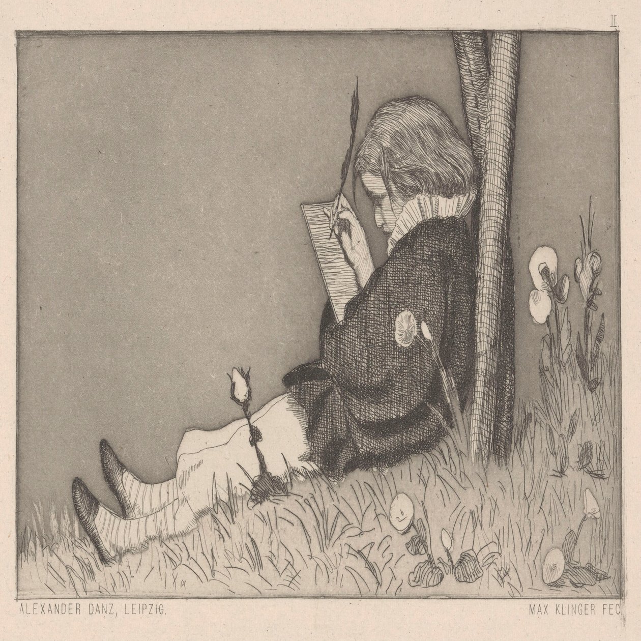 Dédicace picturale. - Max Klinger