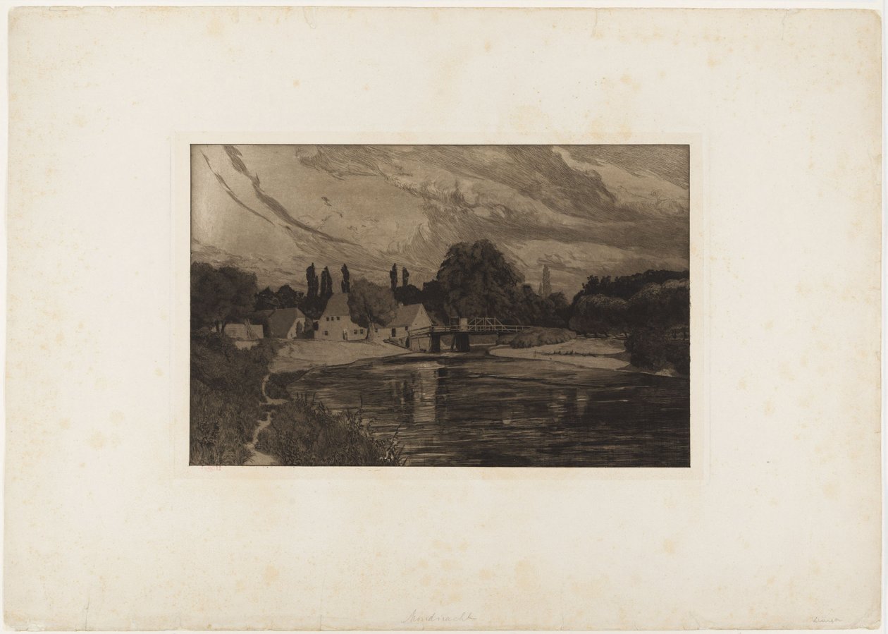 Nuit de pleine lune (Quatre paysages, opus VII, feuille 3) - Max Klinger