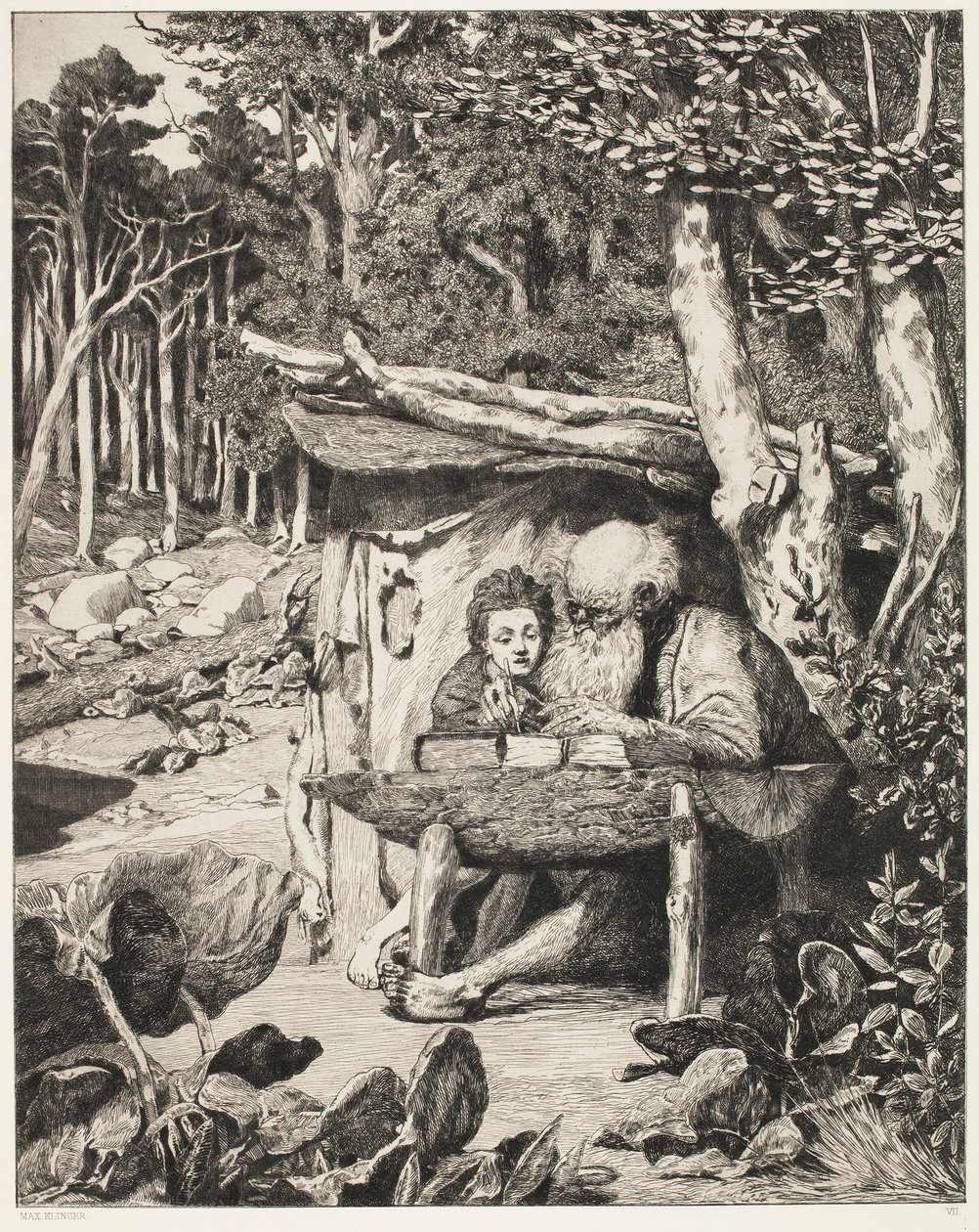 Le bureau de Simplicius - Max Klinger
