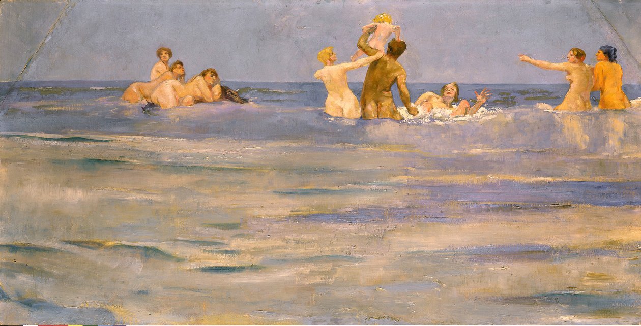 Tritons et naïades. Élément de la décoration murale de la Villa Albers à Berlin-Steglitz - Max Klinger