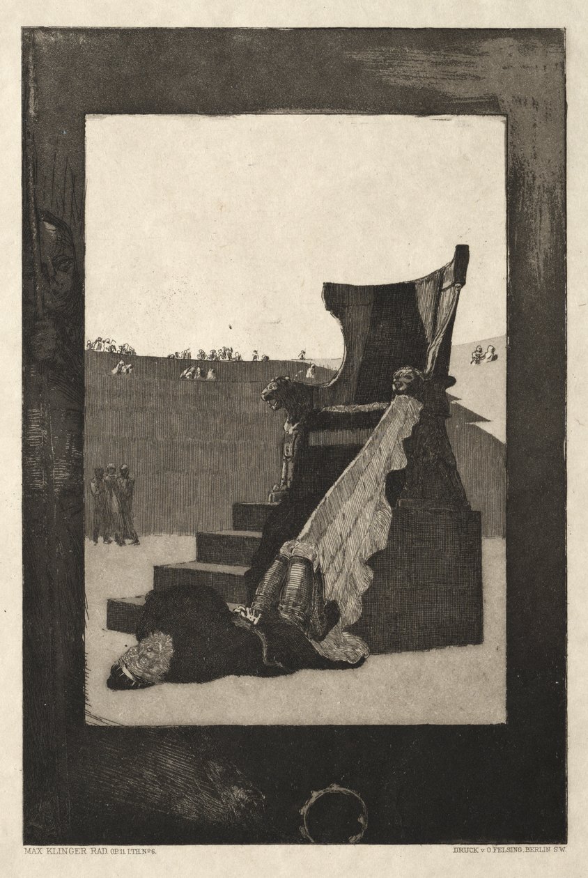 Vom Tode I, (Opus II, 1889) No. 6 - Max Klinger