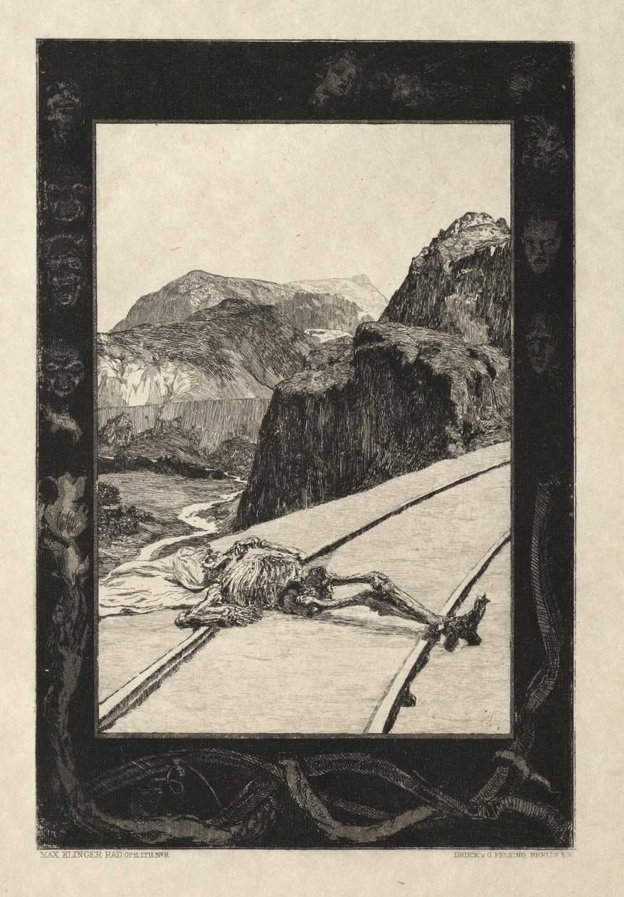 Vom Tode I, (Opus II, 1889) No. 8 - Max Klinger