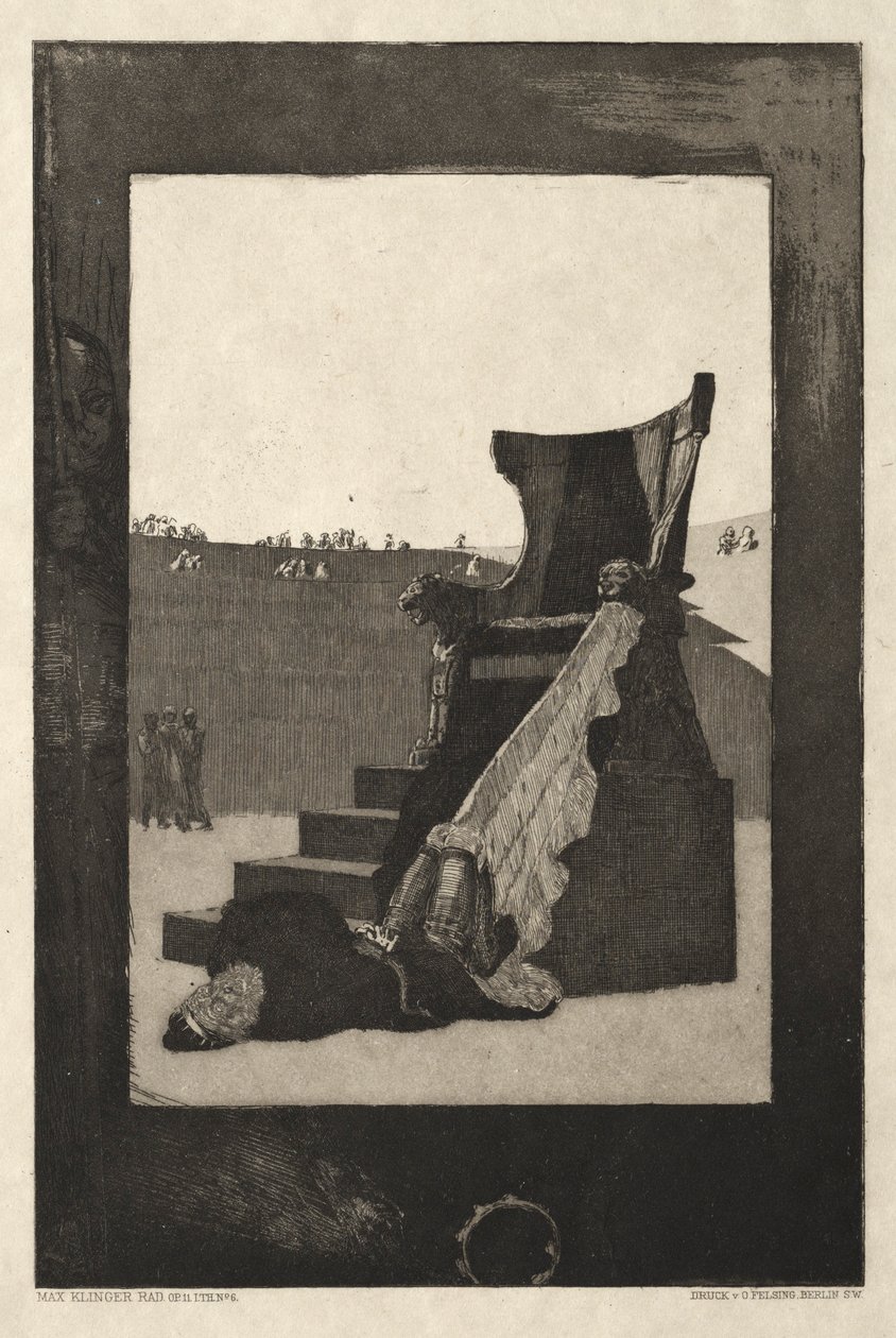 Vom Tode I, Opus II, 1889 No. 6 - Max Klinger