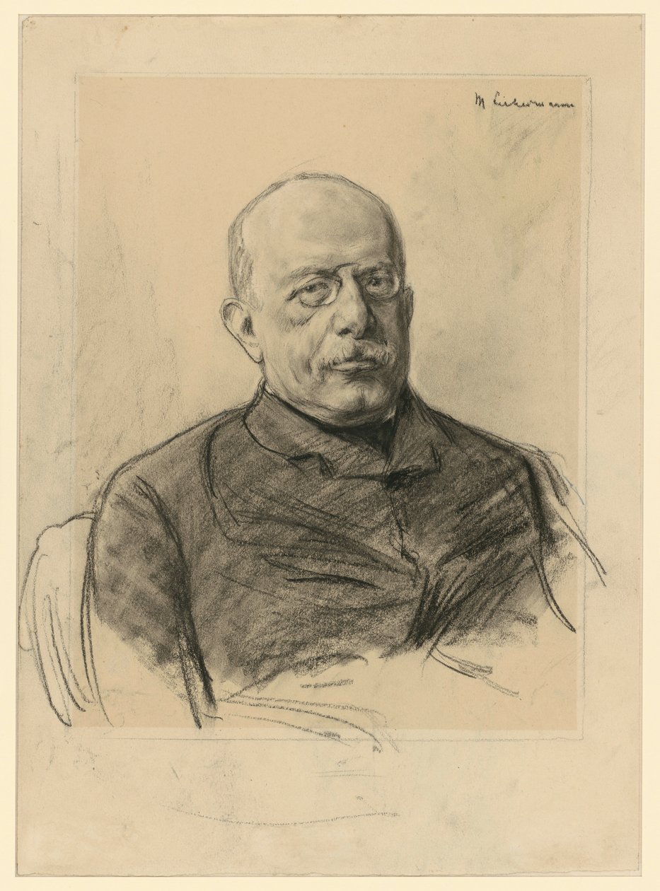 Portrait de Friedrich Lippmann - Max Liebermann