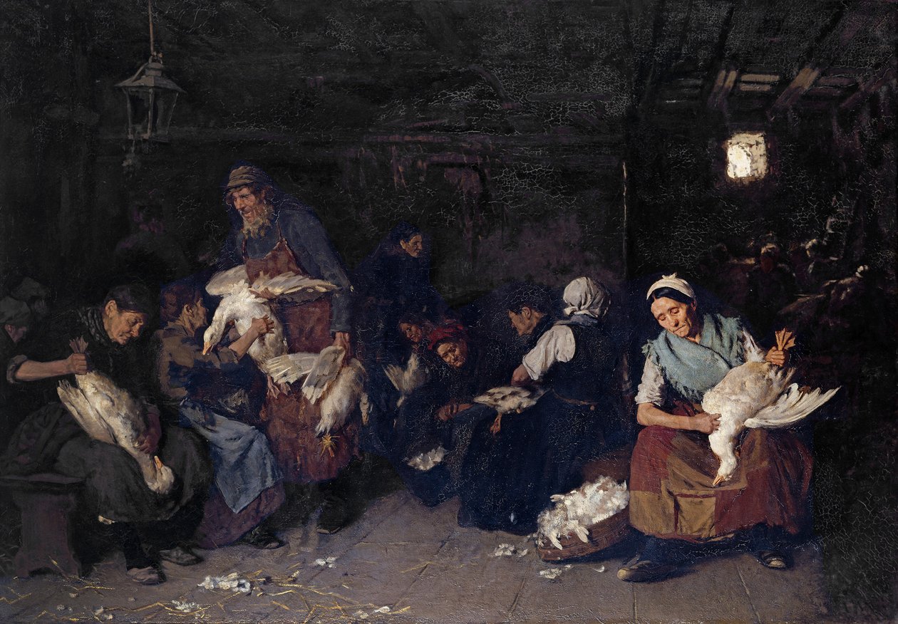 Femmes plumant des oies - Max Liebermann