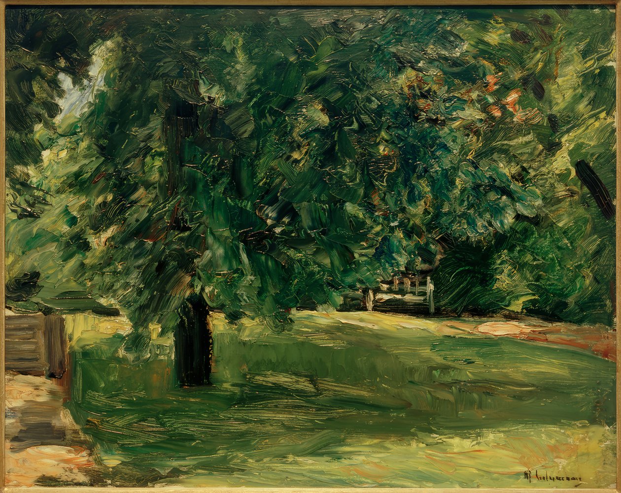 Banc de jardin sous le marronnier dans le jardin de Wannsee - Max Liebermann