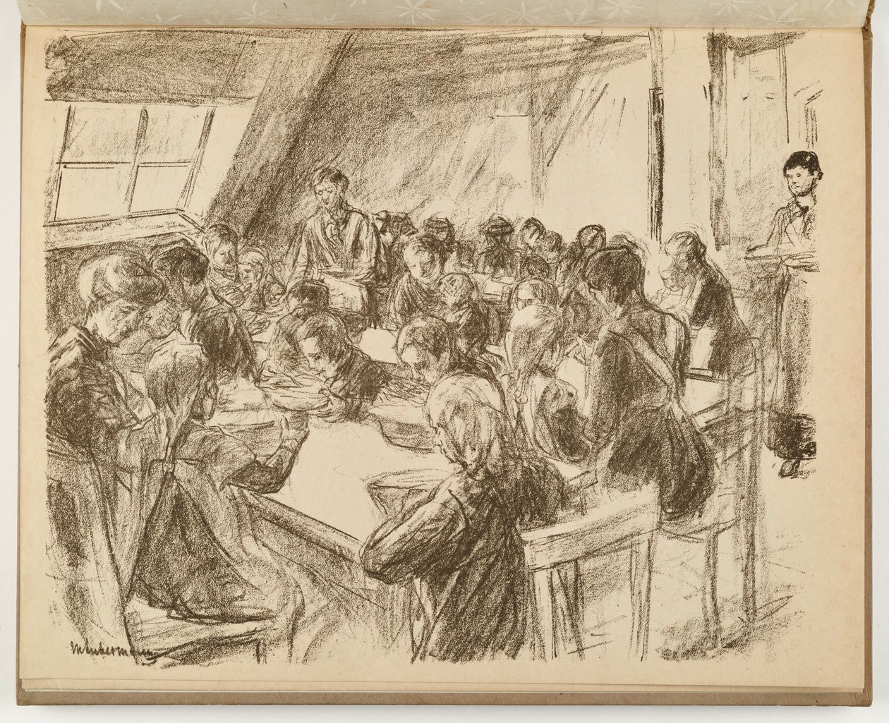 Cantine populaire pour enfants (illustration tirée de : Art et artistes XIII, 6) - Max Liebermann