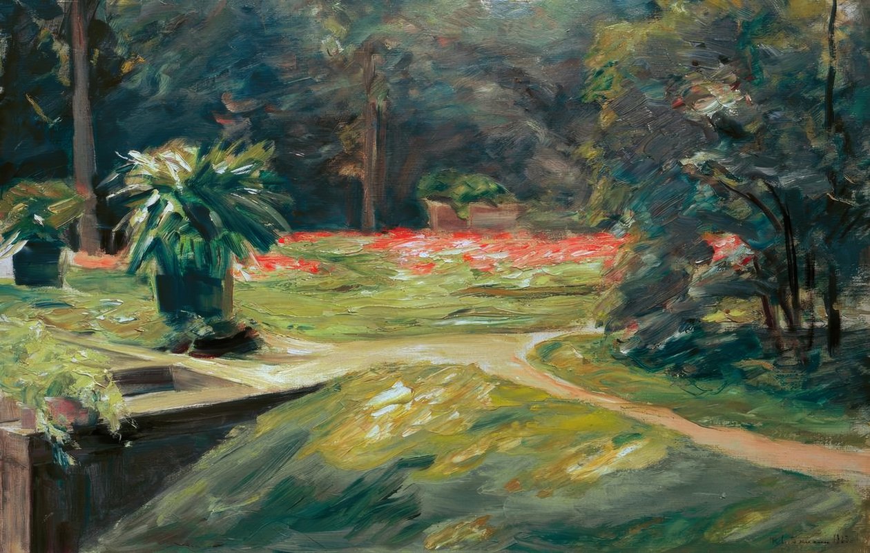 Jardin de Wannsee, terrasse fleurie - Max Liebermann