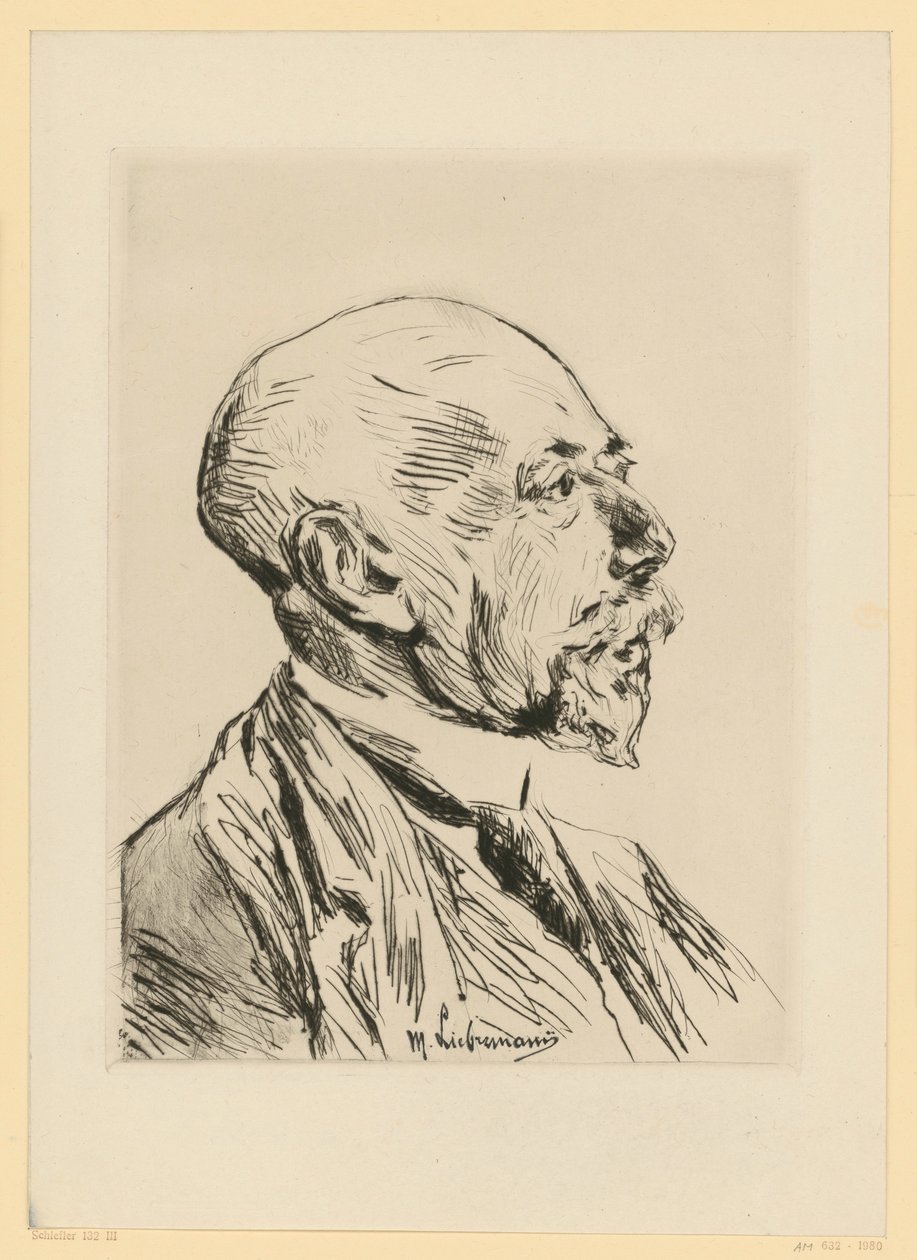 Portrait du professeur Adolph Goldschmidt - Max Liebermann