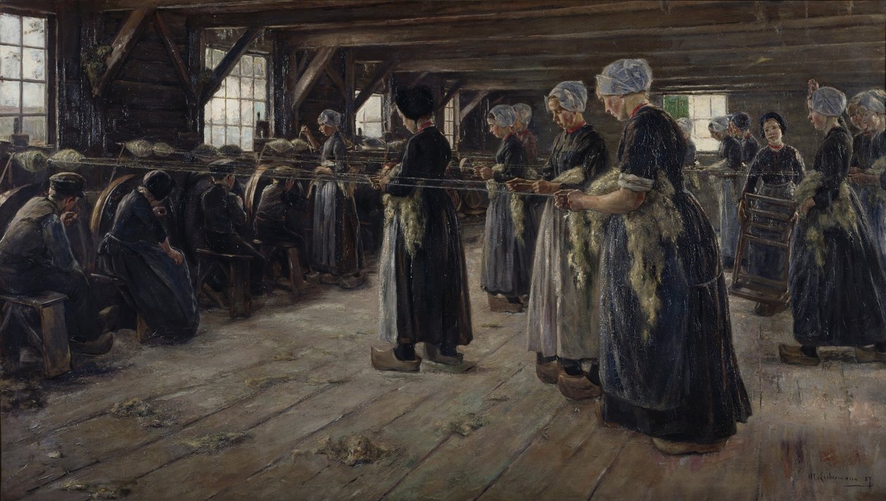 La grange à lin de Laren - Max Liebermann