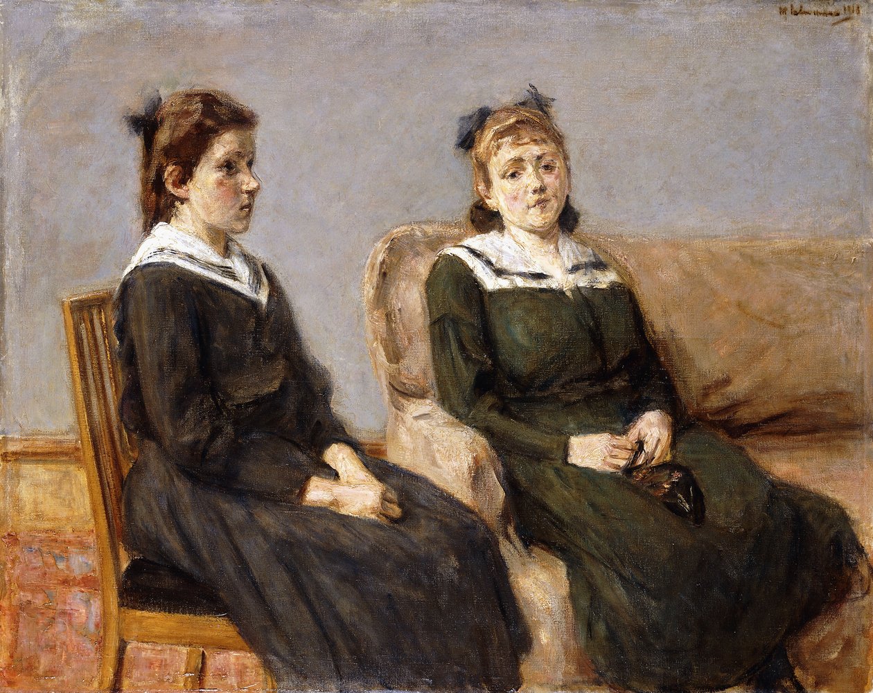 Die Zwei Schwestern Leder - Max Liebermann