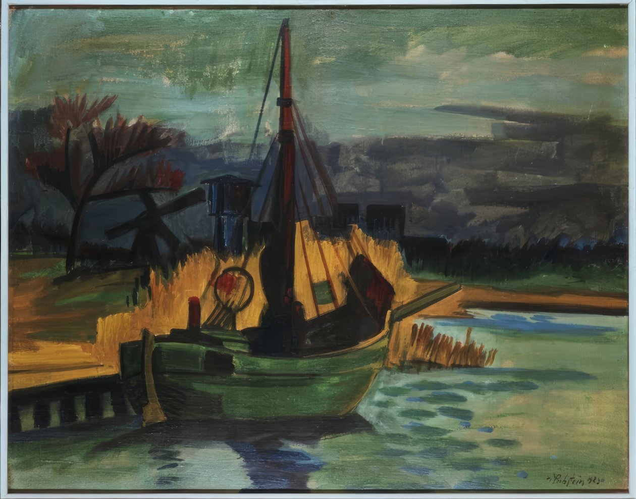Bateaux de pêcheurs sur la rive / 1923 - Max Pechstein