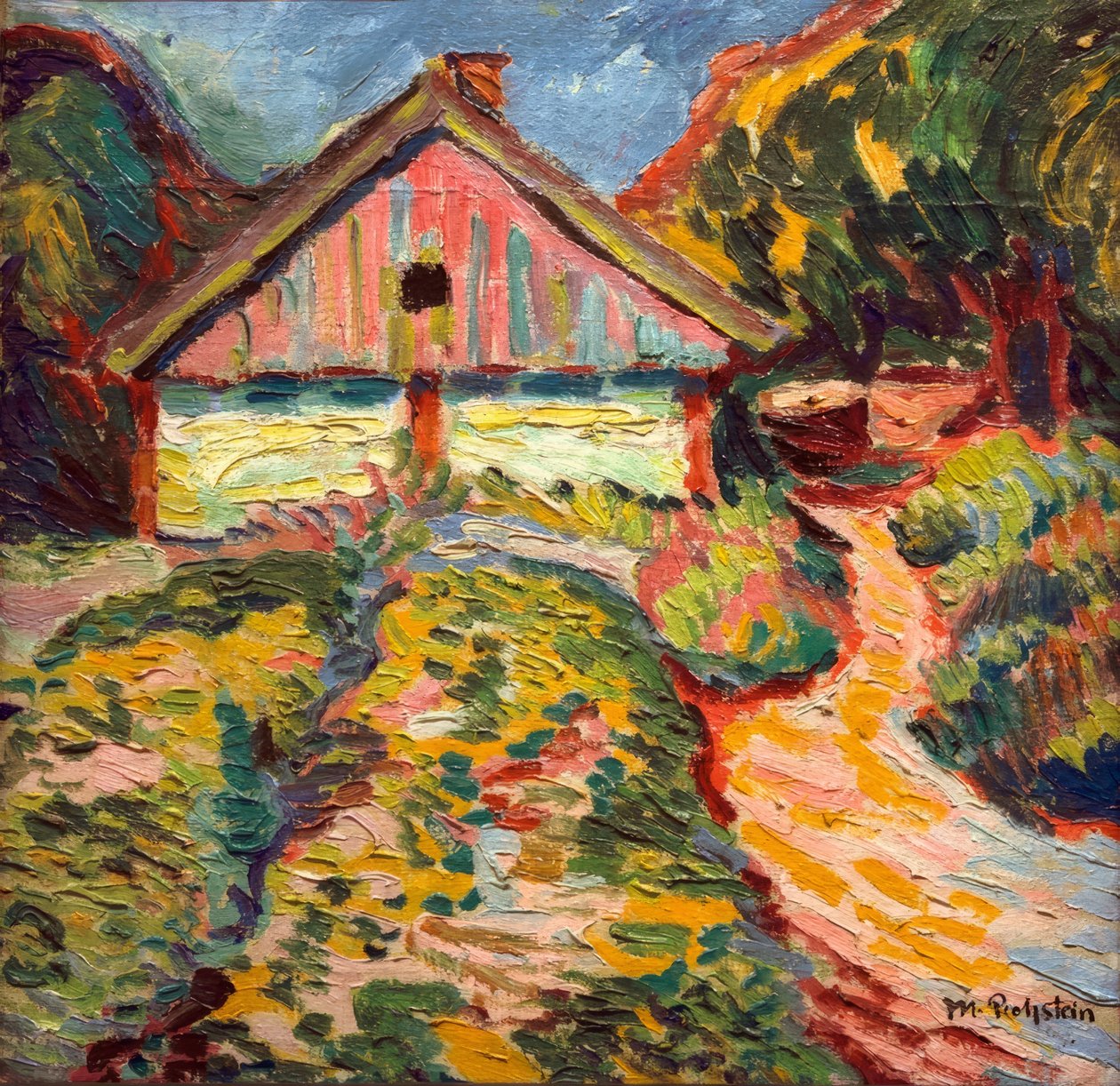 Haus auf der Kurischen Nehrung von Max Pechstein