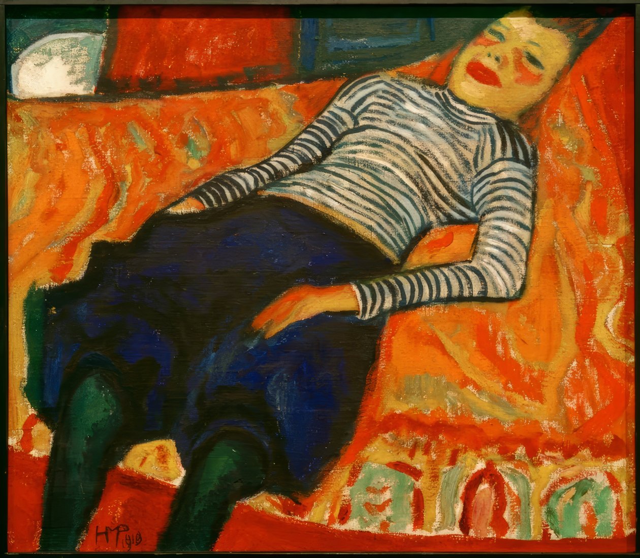 Fille allongée - Max Pechstein