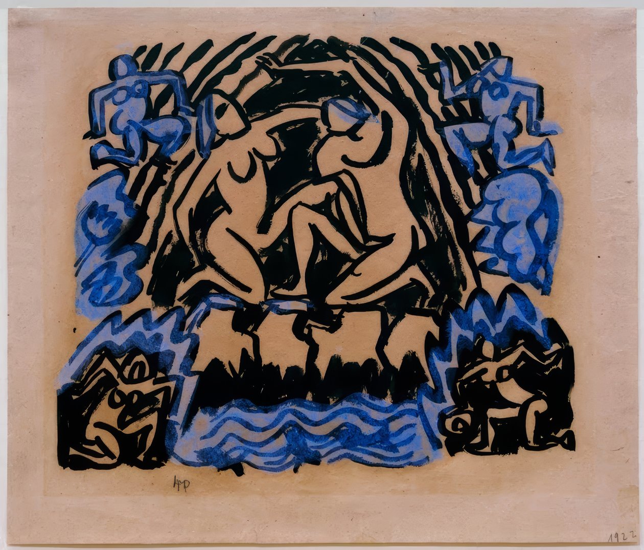 Nus féminins dans la nature - Max Pechstein