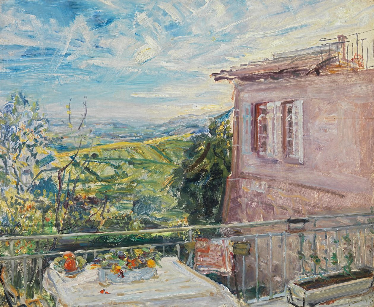 Terrasse à Neukastel - Max Slevogt