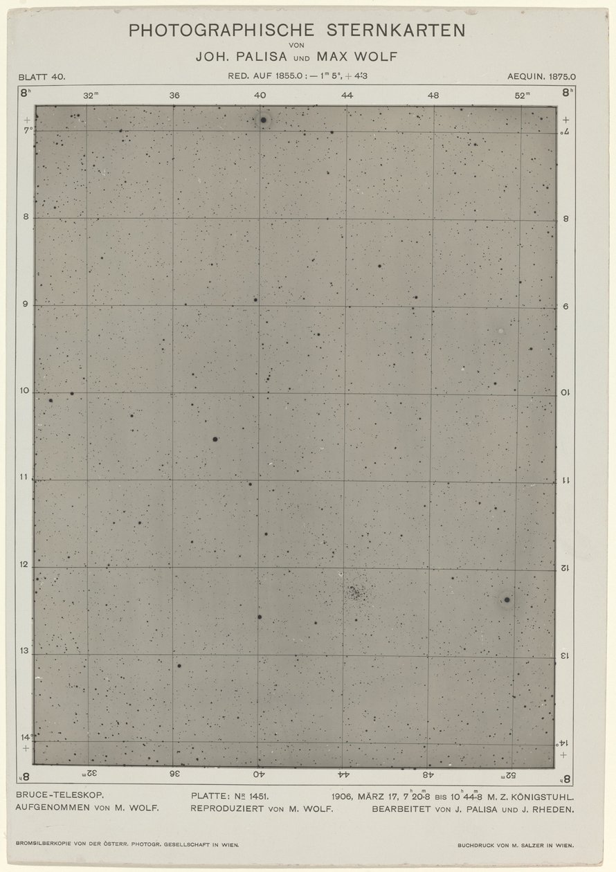 Photographische Sternkarten (17 mars 1906) - Max Wolf and Joh. Palisa