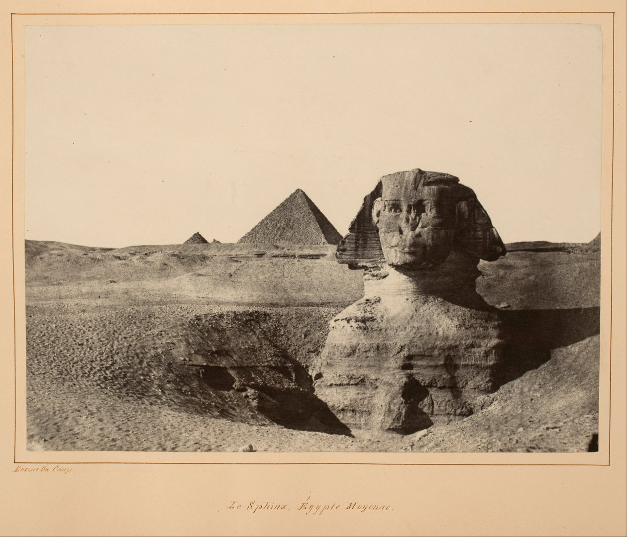 Le Sphinx, Égypte Moyenne - Maxime Du Camp