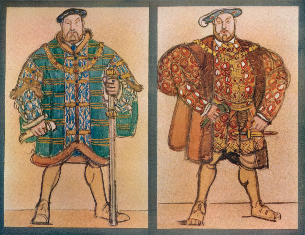 Costumes pour Henry VIII Théâtre de l