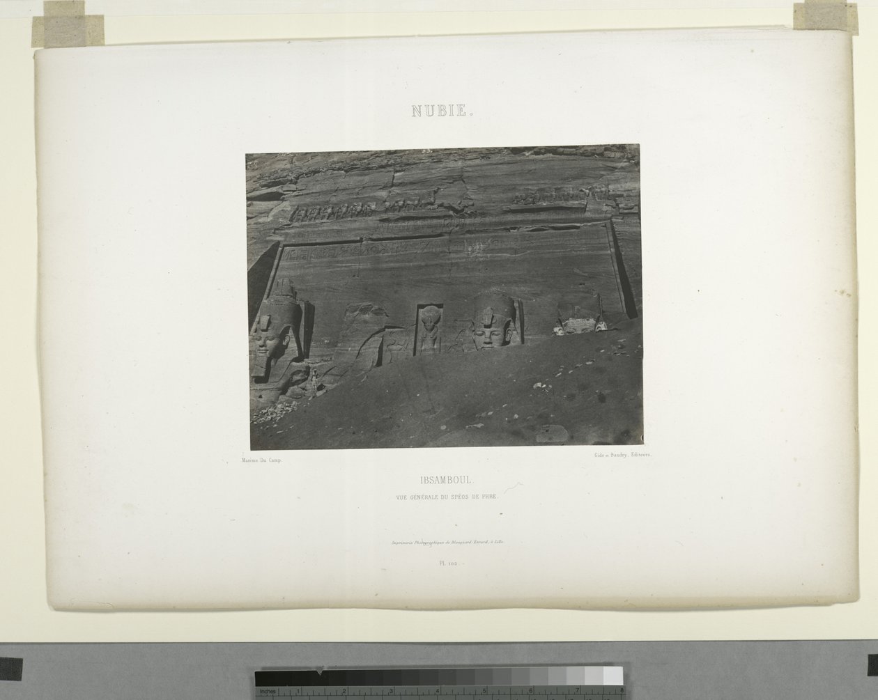 Détail du Grand Temple, Abu Sunbul, Égypte - Maxime Du Camp