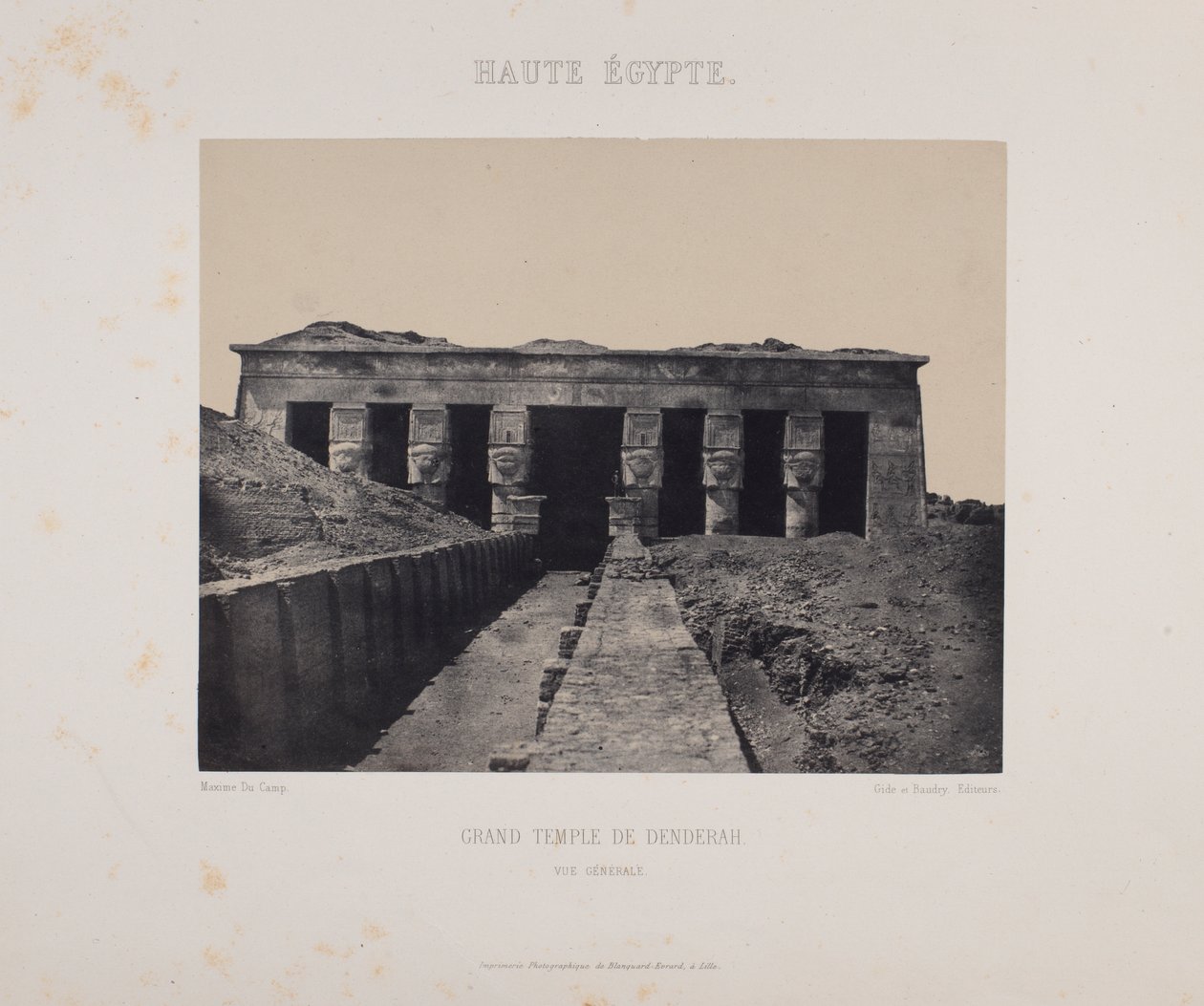 Grand temple de Dendérah - Maxime Du Camp