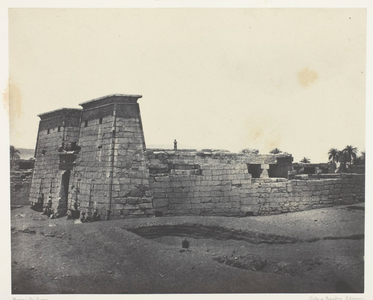 Karnak, Temple de Khons; Thèbes - Maxime Du Camp