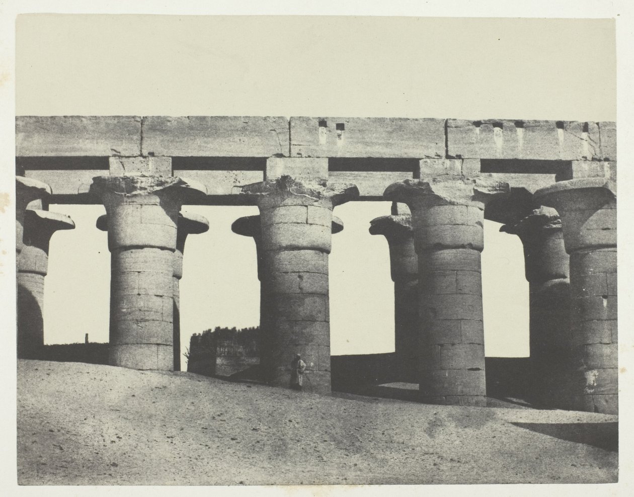 Louqsor, Grande Colonnade du Palais; Thèbes - Maxime Du Camp