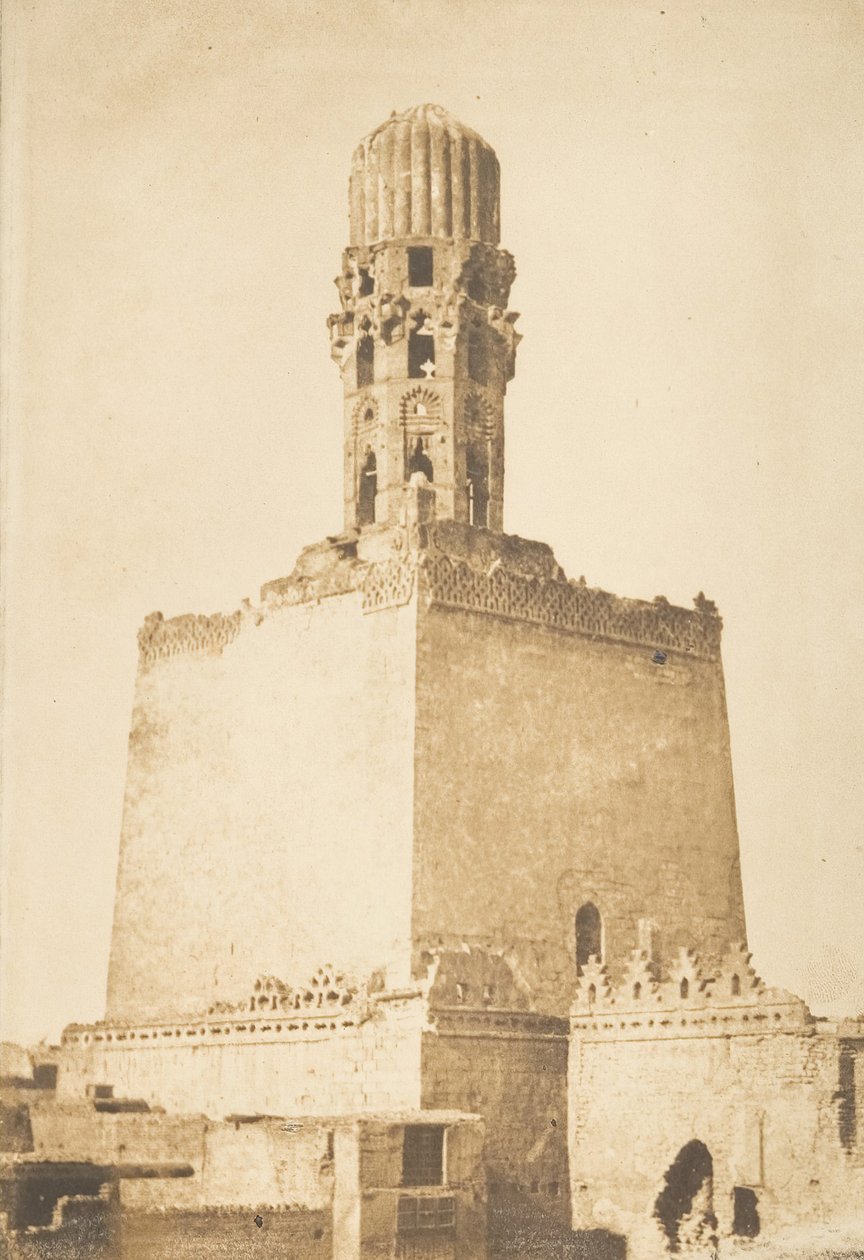 Minaret occidental de la Mosquée du Khalif Hakem, au Caire - Maxime Du Camp