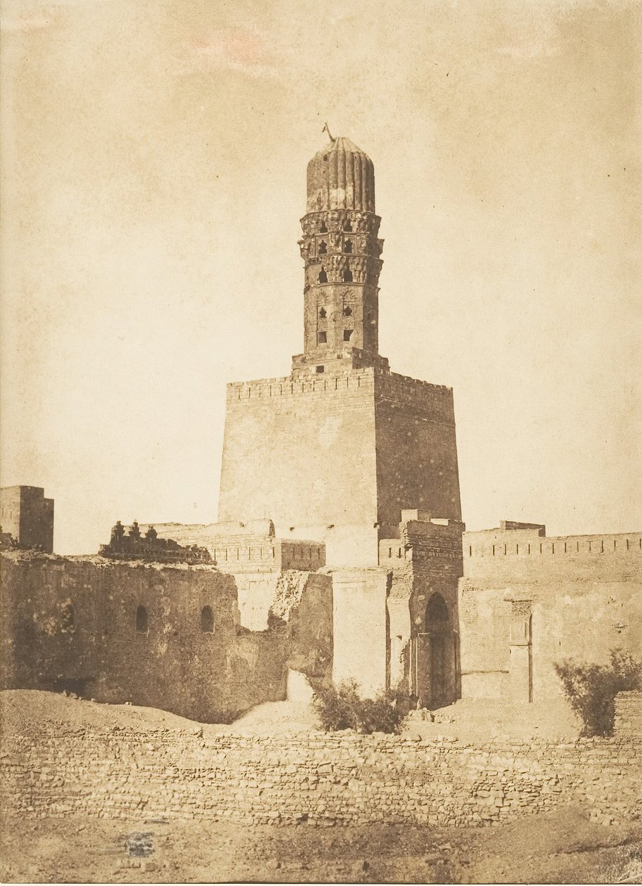 Minaret oriental de la Mosquée du Khalif Hakem, au Caire, 27 décembre 1849 - Maxime Du Camp