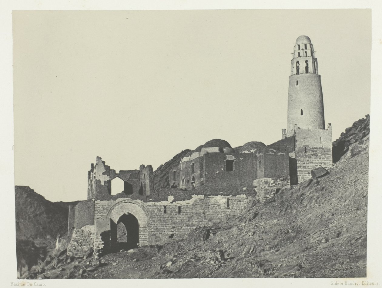 Mosquée de Bellal au Village de Bab; Nubie - Maxime Du Camp