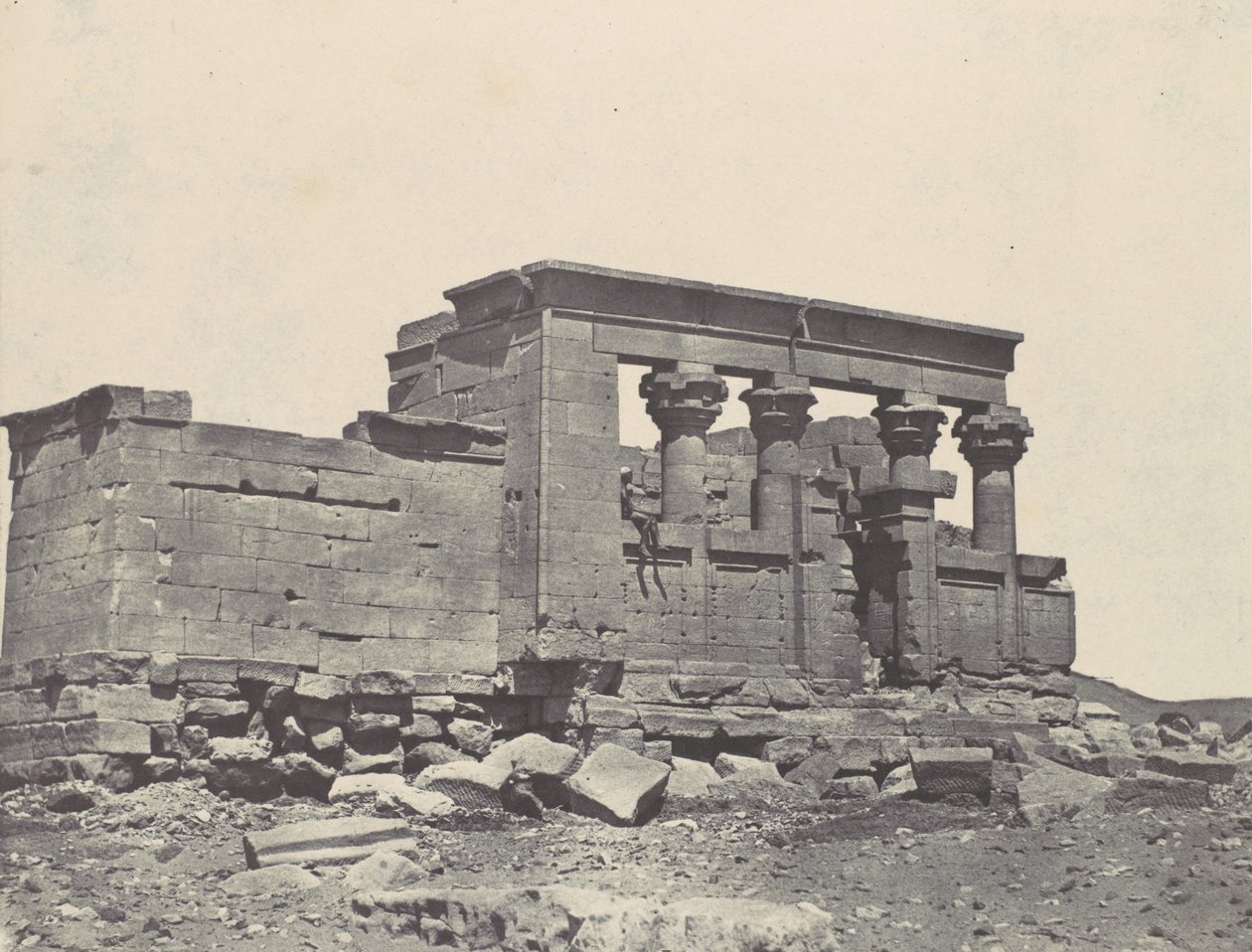 Nubie. Temple de Débôd. Parembole de l
