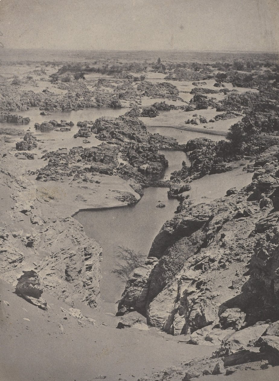 [Nubie. Vue cavalière de la seconde cataracte.] - Maxime Du Camp