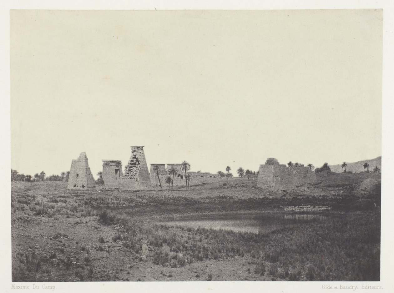 Palais de Karnak, Propylées du Sud; Thèbes - Maxime Du Camp