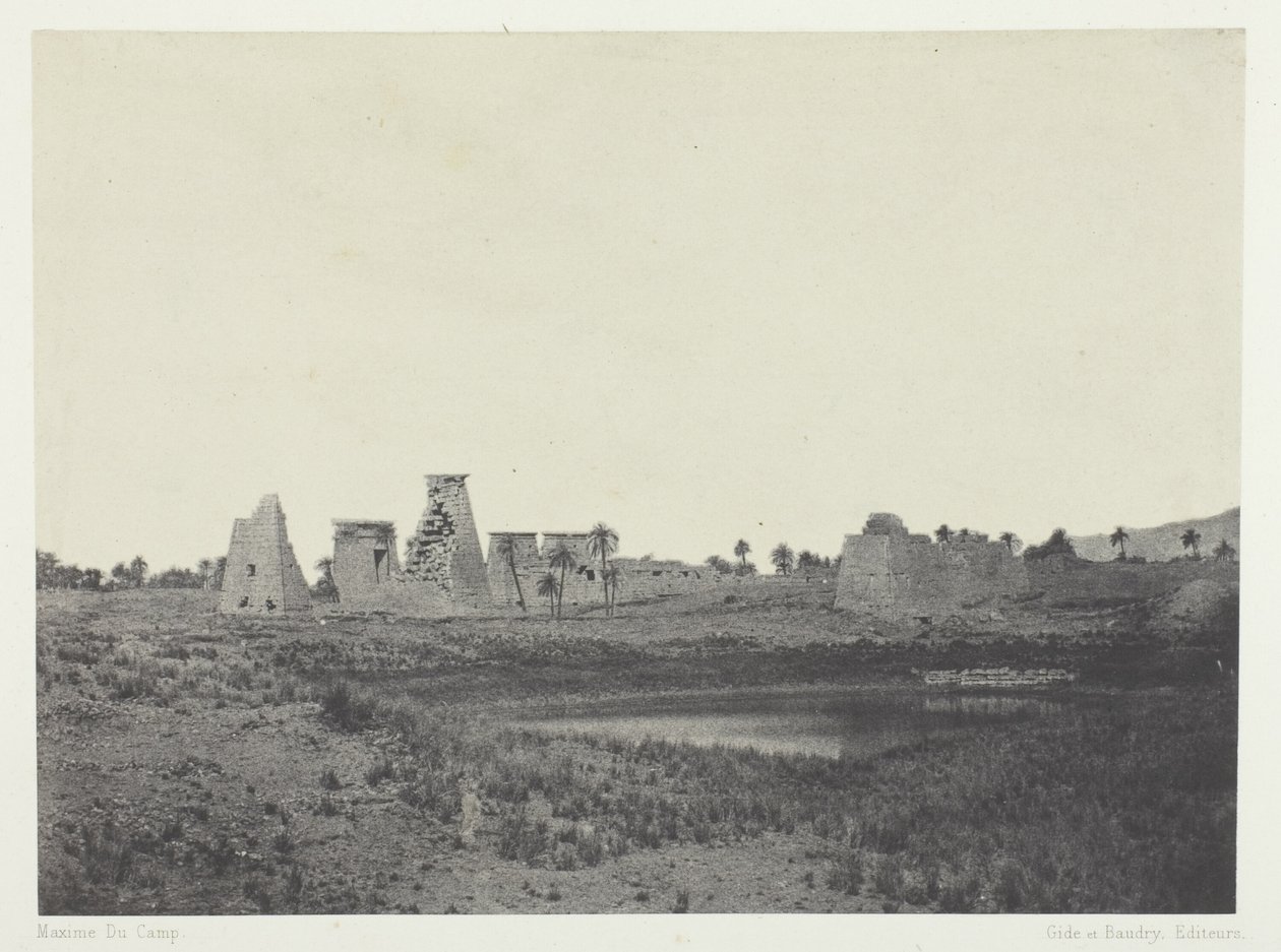 Palais de Karnak, Propylées du Sud; Thèbes - Maxime Du Camp