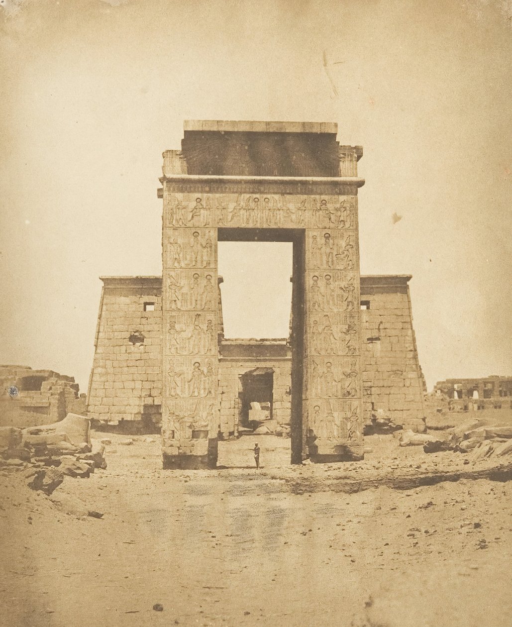 Propylône du Temple de Khons, à Karnak, Thèbes - Maxime Du Camp