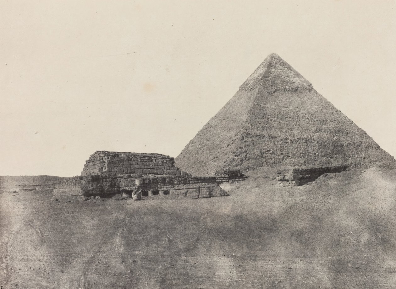 Pyramide de Chéops, Égypte Moyenne, 1849-51, imprimé en 1852 - Maxime Du Camp
