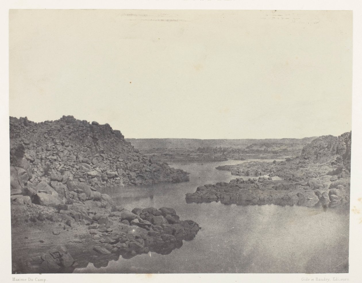 Sortie de la Première Cataracte, Haute-Égypte - Maxime Du Camp