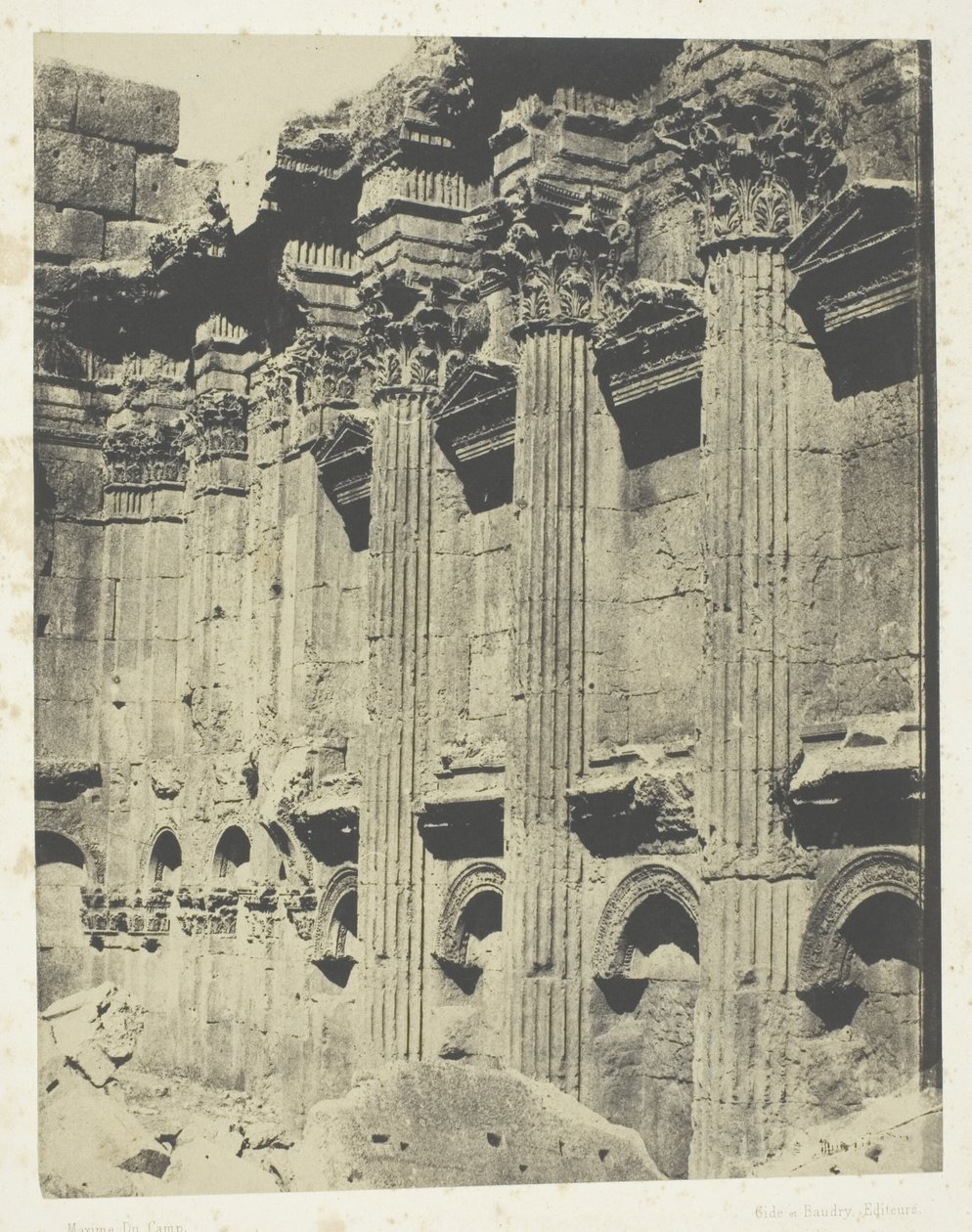 Temple De Jupiter à Baalbeck (Héliopolis, Intérieur Du Naos; Syrie - Maxime Du Camp