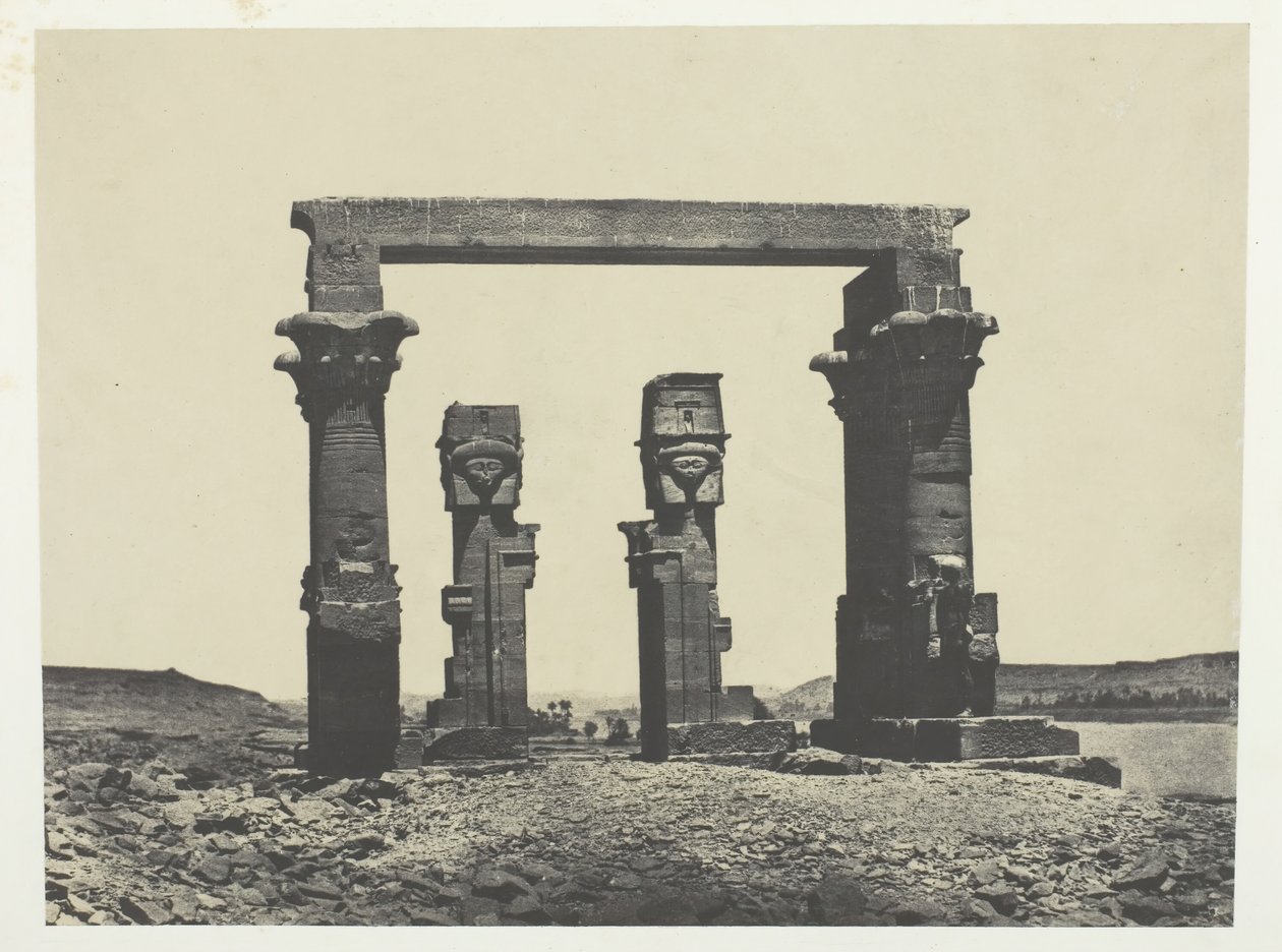 Temple de Kardassy, Nubie, 1849-51, imprimé en 1852 - Maxime Du Camp