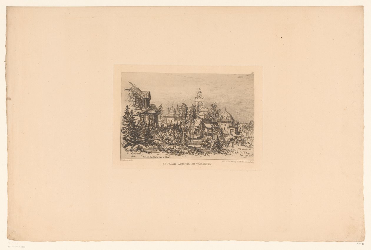 Vue sur le Trocadéro - Maxime François Antoine Lalanne