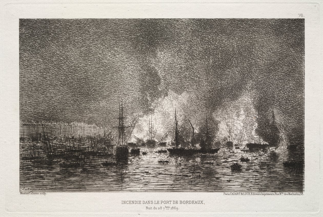 Conflagration dans le port de Bordeaux - Maxime Lalanne