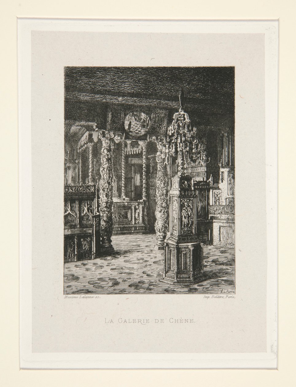 La galerie de chêne, pl. 6 de la suite Chez Victor Hugo - Maxime Lalanne