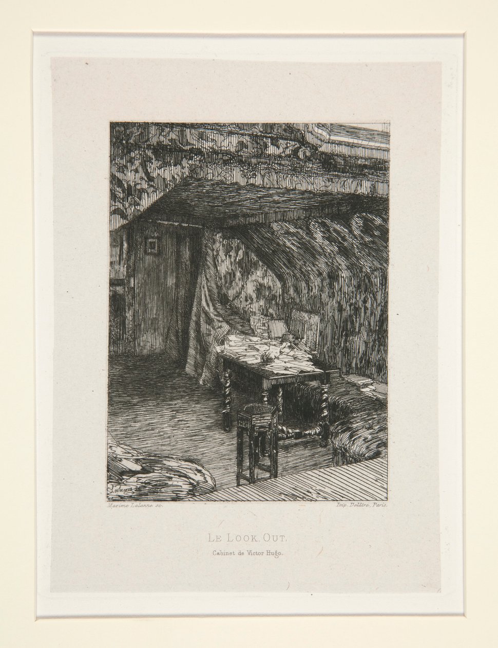 Le look out, cabinet de Victor Hugo, pl. 9 de la suite Chez Victor Hugo - Maxime Lalanne