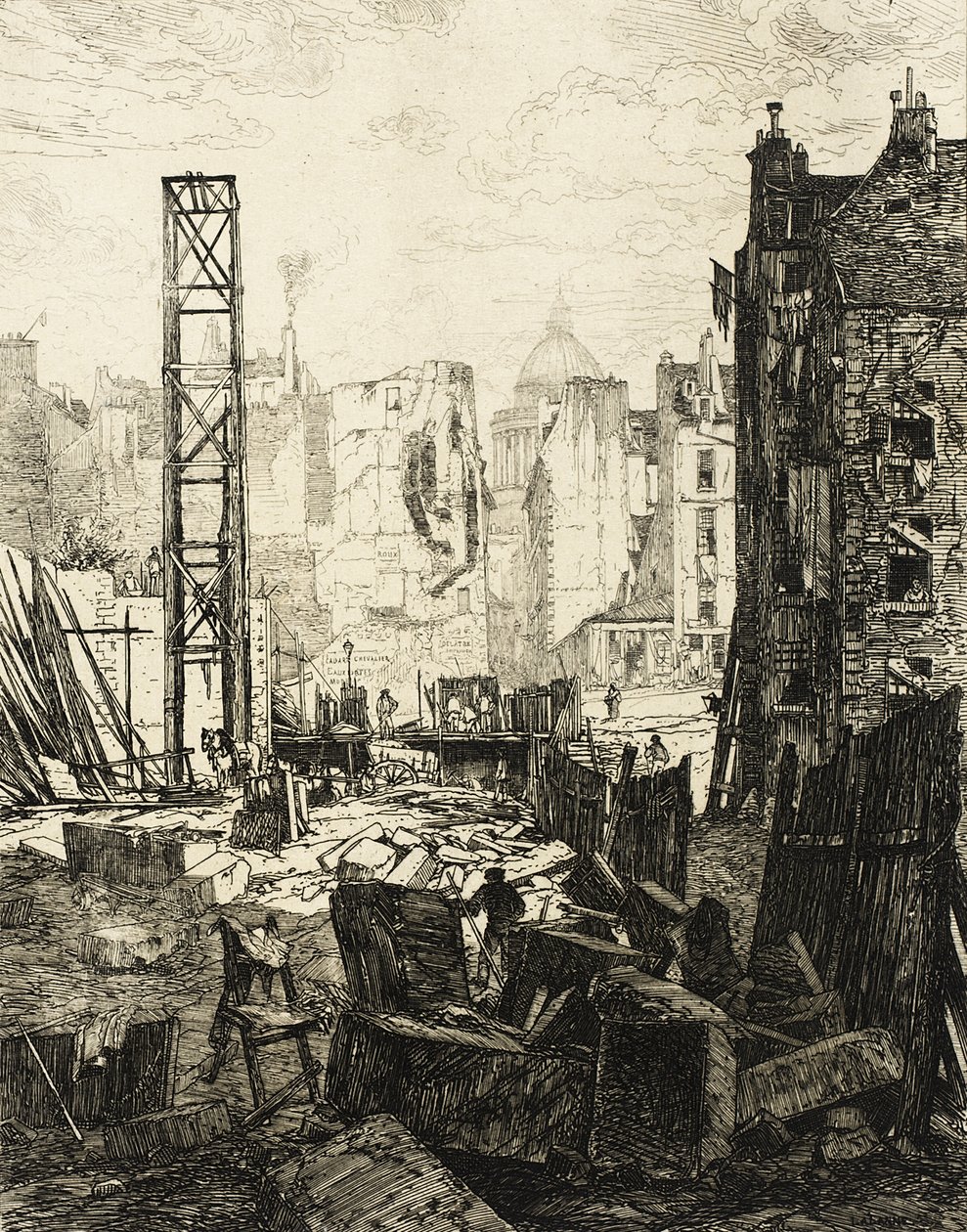 Percement du boulevard Saint-Germain - Maxime Lalanne