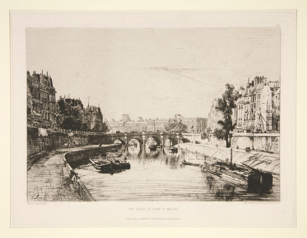 Vue prise du Pont Saint-Michel - Maxime Lalanne