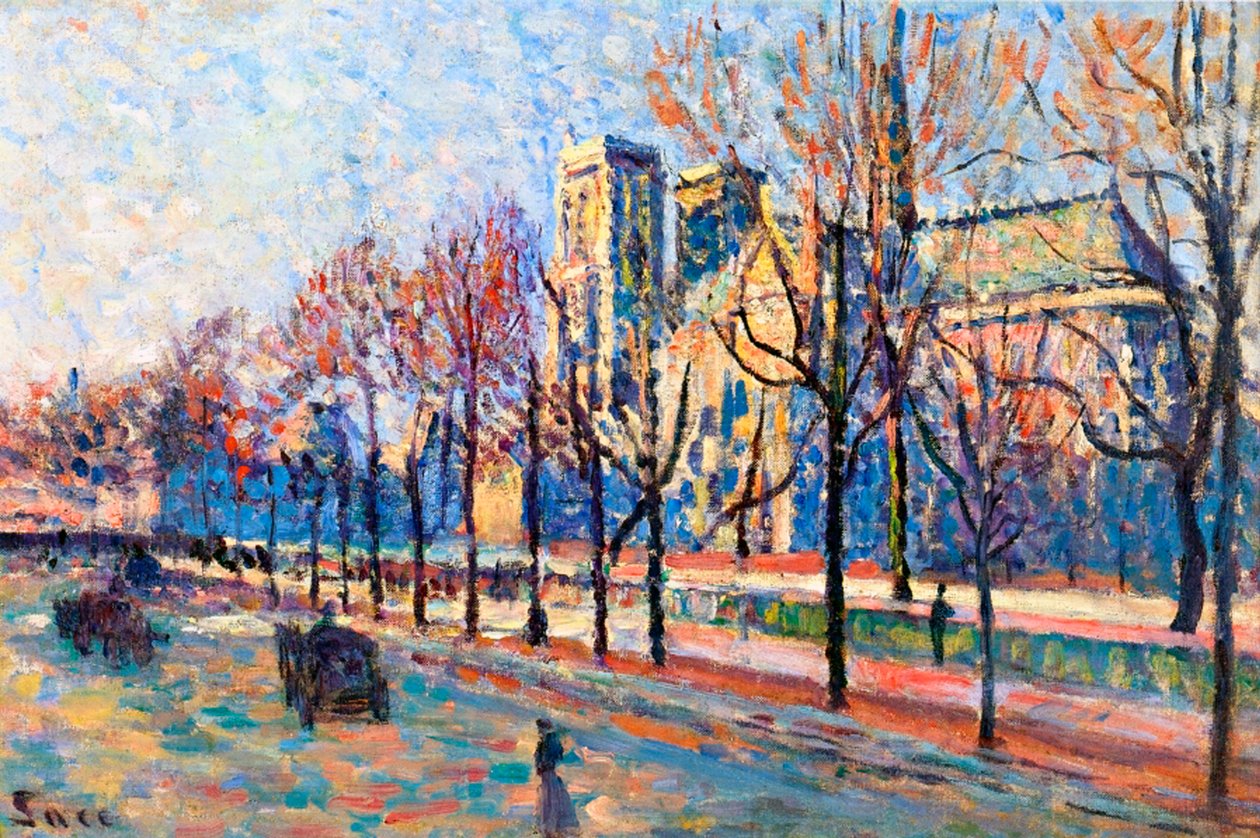 Vue depuis le Quai Montebello, c.1897 - Maximilien Luce