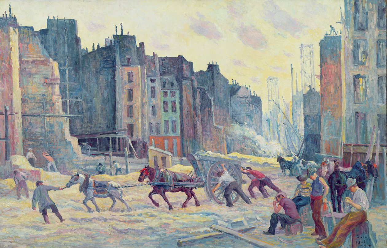 Travaux dans la rue Réaumur, 1906-08 - Maximilien Luce